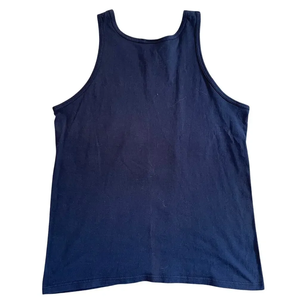 VTG 90s UCLA Bruins Tank Top Navy size M Collegiate Preppy - Picture 2 of 4
